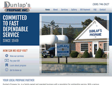Tablet Screenshot of dunlapspropane.com
